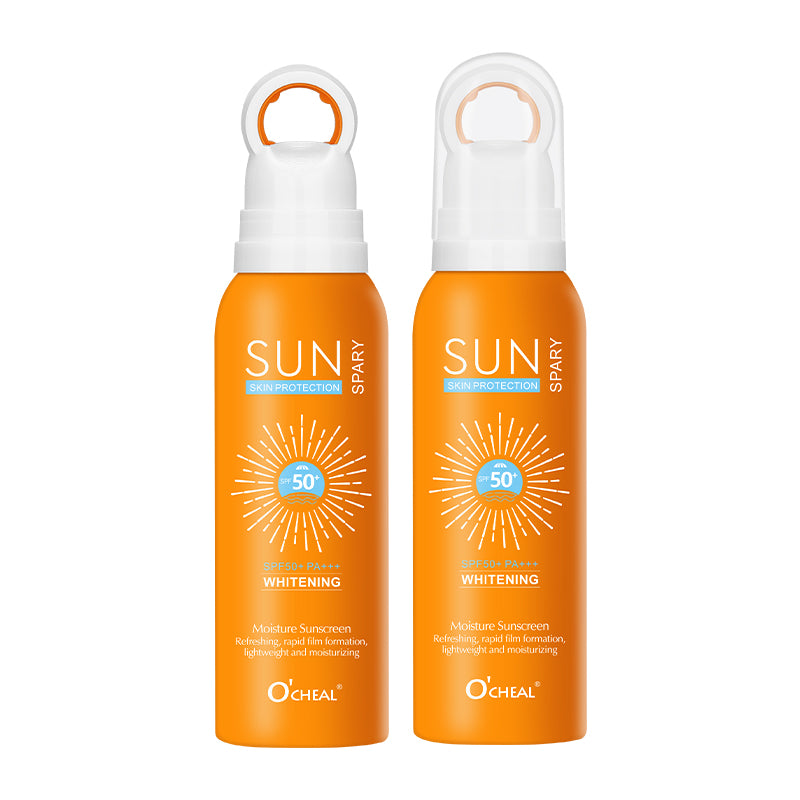 New Natural Whitening Sun Block Hydrating Sunblock Spray SPF 50 High Efficiency Sunblock Delicate Refreshing Organic Face and Body Sunscreen