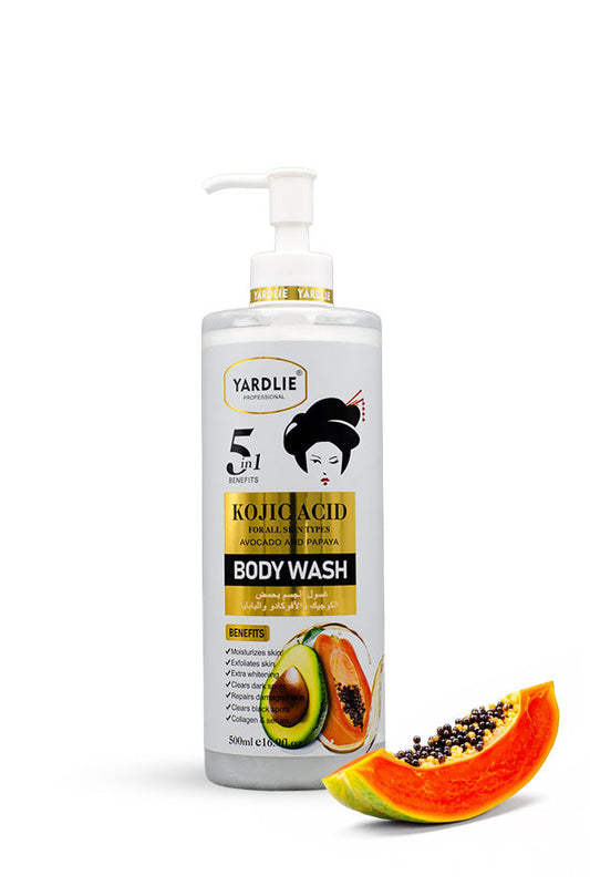 Yardlie Kojic Acid Avocado & Papaya Body Wash 500ml