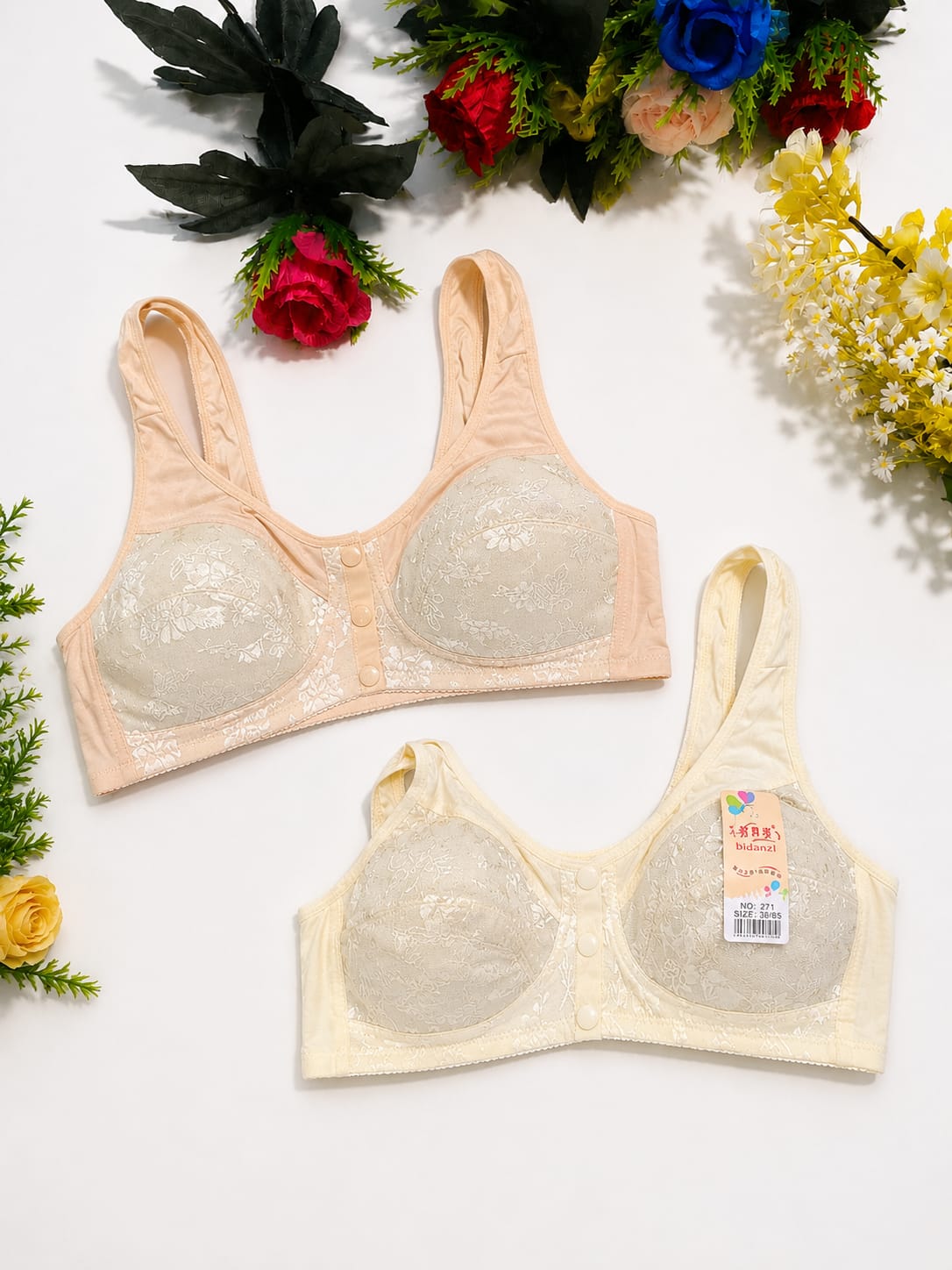 Front Button Light Bra – Comfort & Easy Wear