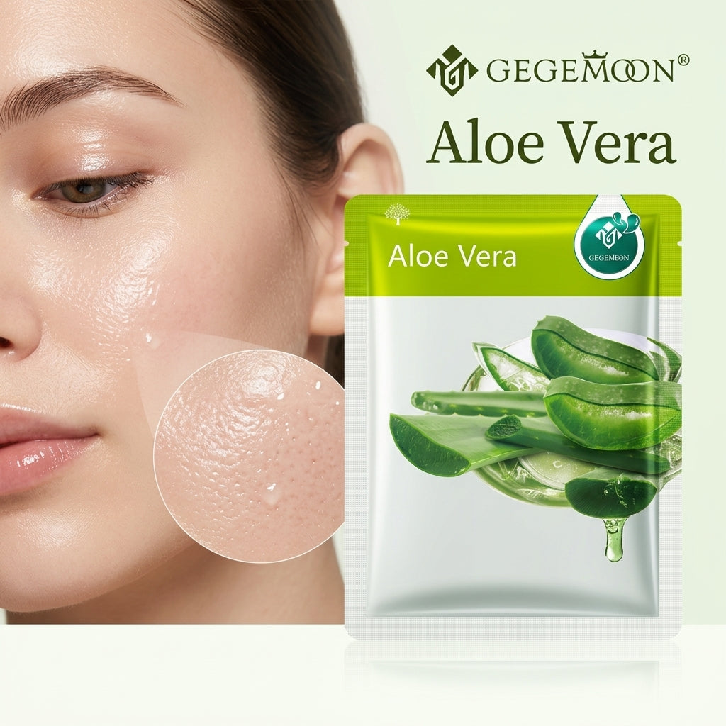 Aloe Vera Soothing Sheet Mask – Cooling, Deep Hydrating & Skin Calming Treatment for Sensitive Skin