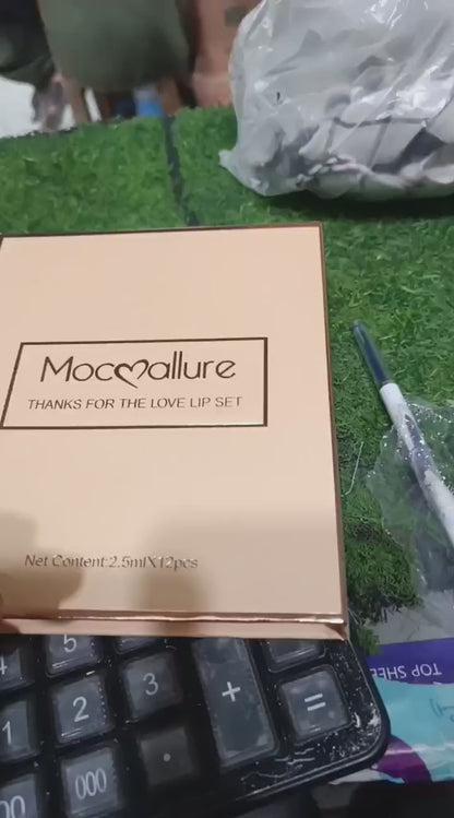 MOCALLURE Matte Lip Gloss set of 12