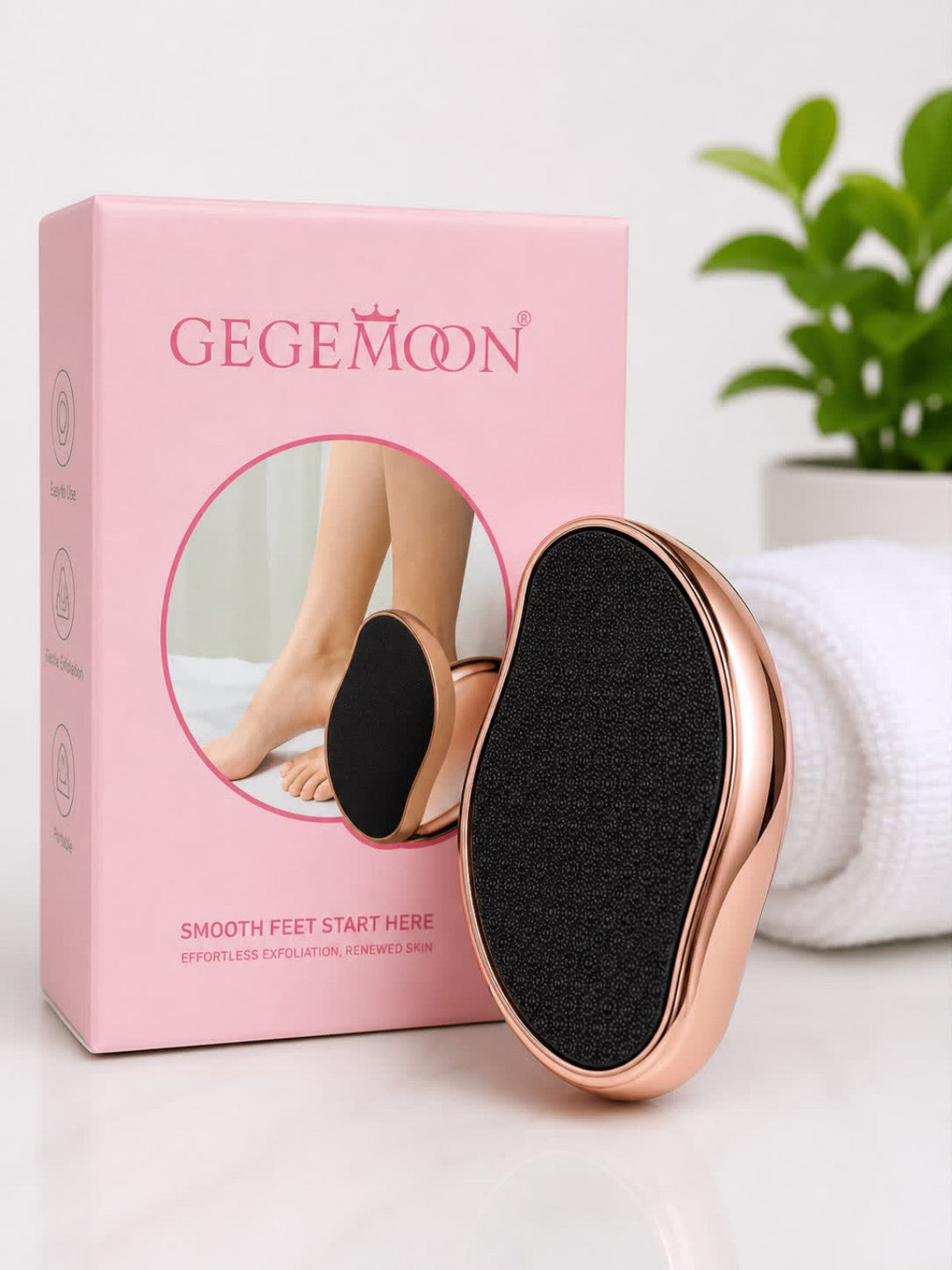 GEGEMOON Foot File Callus Remover | Pedicure Foot Exfoliator for Dry, Hard & Dead Skin